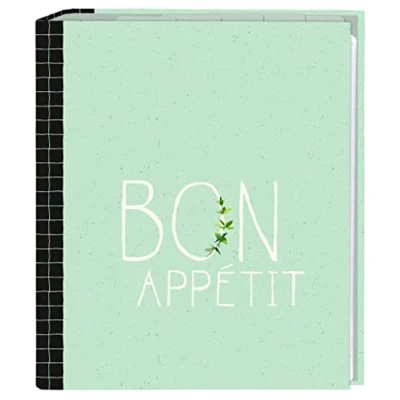 Afbeelding van moses. Küchenliebe receptenmap in A5 formaat, Cook &amp; Style receptenboek met 25 receptenbladen en 5 tabbladen, kook bakboek om zelf te schrijven
