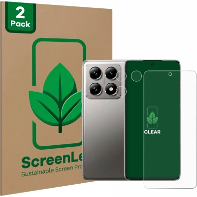 Afbeelding van ScreenLeaf Screenprotector voor Xiaomi 14T (Voor+Camera) Duurzame schermbescherming Folie Beschermfolie transparant (2 Stuks)