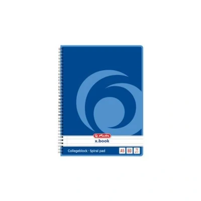 Image de herlitz Cahier à spirales x.book A5, 160 pages, ligné