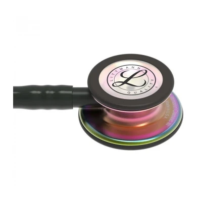 Afbeelding van Littmann Classic III Stethoscoop 5870 Special Edition borststuk in regenboogafwerking Zwarte slang