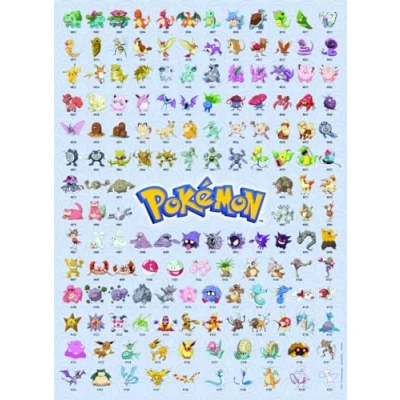 Image de Puzzle 500 pièces Ravensburger Pokémon Pokédex première génération