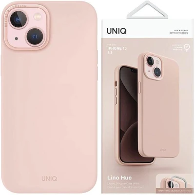 Afbeelding van Uniq Lino Hue hoesje voor iPhone 14 Plus Magclick Charging roze