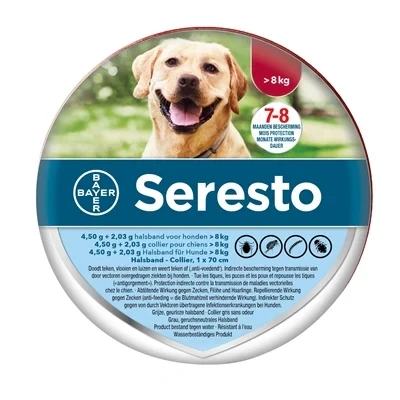 Afbeelding van Bayer Seresto Teken En Vlooienband Grote Hond VANAF 8 KG 70 CM