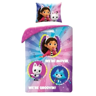 Afbeelding van Gabby&#039;s Dollhouse Dekbedovertrek grooving 140 x 200 cm Polyester