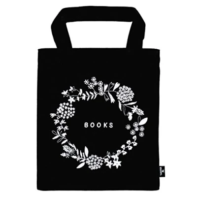 Afbeelding van Moses 82698 libri_x Boekentas bloemen draagtas van 100% katoen voor boekenliefhebbers