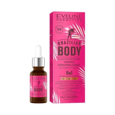Afbeelding van Brazilian Body geconcentreerde zelfbruinende druppels voor gezicht en lichaam 18ml