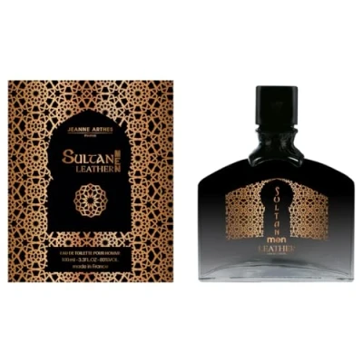 Afbeelding van JEANNE ARTHES Parfum voor heren Sultan Men Leather Eau de toilette spuitfles 100 ml gemaakt in Frankrijk Grasse