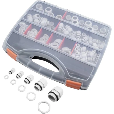 Afbeelding van Quadrios 2102CA115 Wartel assortiment PA66 Wit 224 stuk(s)