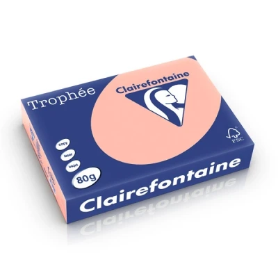 Image de Clairefontaine papier couleur 80 g/m² A4 (500 feuilles) pêche