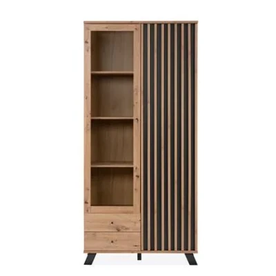 Afbeelding van Finori Vitrinekast Bruin 92cm Modern,scandinavian