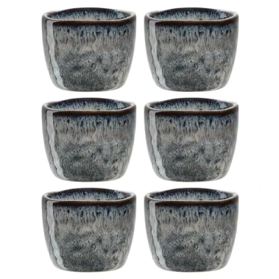 Afbeelding van LEONARDO Matera Set van 6 keramische eierdopjes, diameter 5,2 cm, hoogte 4 gemakkelijk te reinigen, vaatwasmachinebestendig, beige