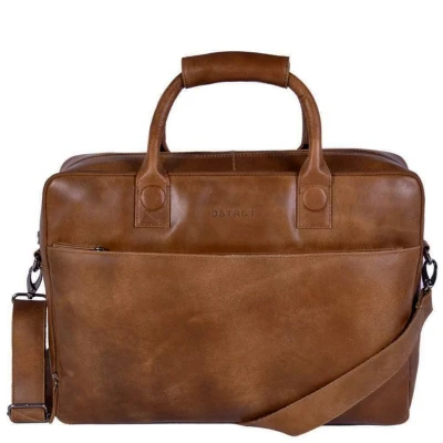 Afbeelding van DSTRCT Fletcher Street Business Laptoptas 17,3 inch + Sleutelhanger cognac