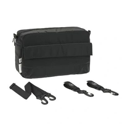 Afbeelding van Lässig Luiertas Schoudertas Casual Buggy Organizer Bag Black Zwart