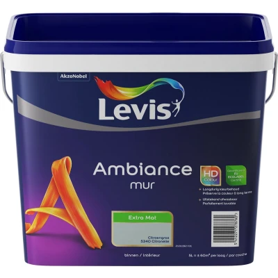 Afbeelding van Levis muurverf Ambiance mur extra mat 5l citroengras