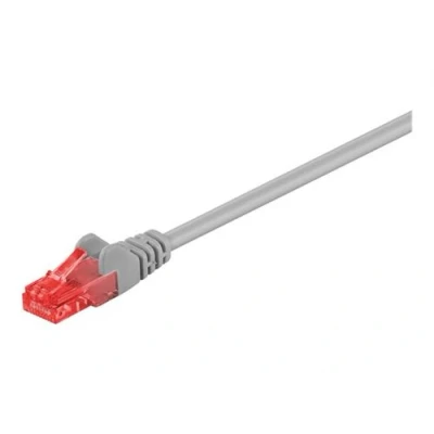 Image de goobay Cordon de raccordement RJ 45 (M) pour 7.5 m UTP CAT 6 rond gris