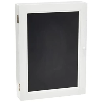 Afbeelding van Sleutelkast voor 6 Sleutels met krijtbord/memobord 22 x 30 cm Zeller Huisbenodigdheden ophangen Sleutelrekje
