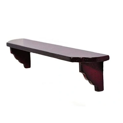 Afbeelding van Melody Jane Poppen Mahonie Miniatuur Houten Planken Wandaccessoire 1:12 Schaal