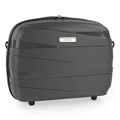 Afbeelding van JASLEN Vanity Hard Case toilettas voor dames op reis met grote capaciteit, licht en robuust, Metallic Bruin