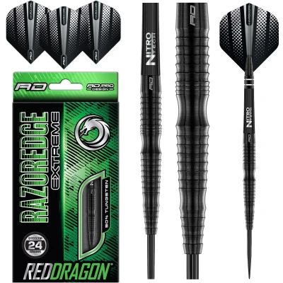 Afbeelding van RED DRAGON Razor Edge Extreme: Steeltip Tungsten Dartpijlen Professioneel 24 gram