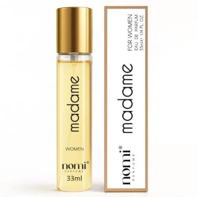 Afbeelding van Nomi Perfume Madame Eau de Parfum voor dames, 33 ml, met 20% geuroliën, oosterse bloemengeur dames bergamot en jasmijn, langdurig