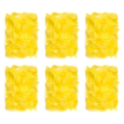 Afbeelding van Netuno Lot de 900 Plumes décoratives jaunes 60 g duvet colorées d&#039;oiseaux naturelles pour bricolage, décoration, Pâques, Noël