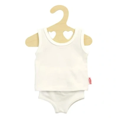 Afbeelding van Poppenonderbroek en hemd Wit, 20 25 cm