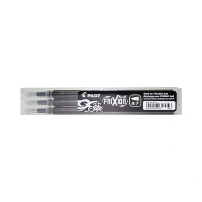Afbeelding van Pilot FriXion Ball Rollerball 4 reservevullingen van elk 3 stuks zwart