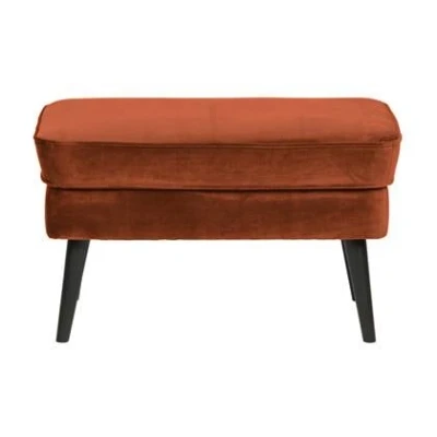 Afbeelding van Woood Rocco Hocker Velvet Roest