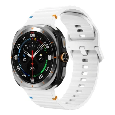 Afbeelding van Wave Sport Band Wit Samsung Galaxy Watch Ultra 47mm