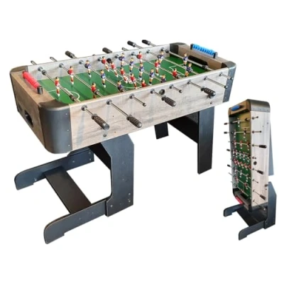 Afbeelding van TopTable Baby Foot Score Fold Up Wood opvouwbare voetbaltafel met 13 mm stangen
