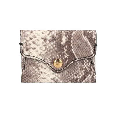 Afbeelding van Fossil Unisex Heritage Visitekaarthouder, Maat: One Size, Python
