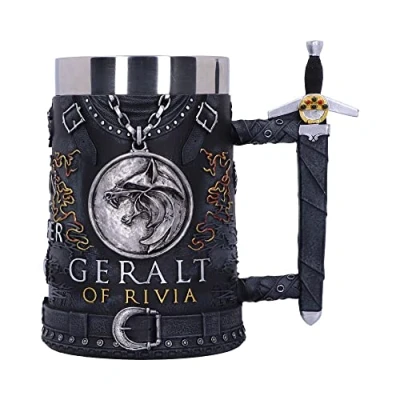 Afbeelding van Nemesis Now The Witcher Geralt of Rivia Bierpul 15.5cm