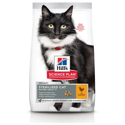 Afbeelding van Hill&#039;s Feline Senior Sterilised Cat Kattenvoer Kip 1.5 kg