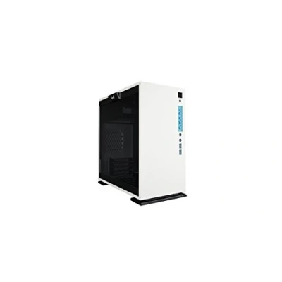 Image de IN WIN 301 Tour micro ATX panneau latéral fenêtré pas d&#039;alimentation (ATX12V/ PS/2) blanc USB/Audio