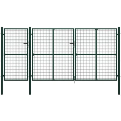 Afbeelding van vidaXL Poort 400x200 cm staal groen