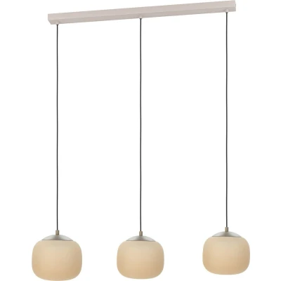 Afbeelding van EGLO Cominio Hanglamp E27 88,5 cm Zandkleurig/Taupe Glas