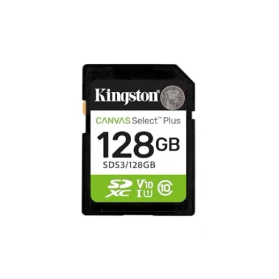 Afbeelding van Kingston Technology 128GB SDXC Canvas Select Plus Gen3 150MB/s C10 UHS I U1 V10