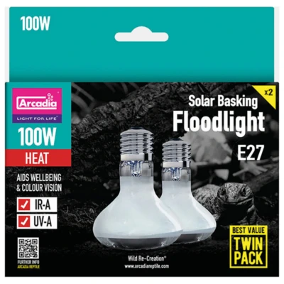 Afbeelding van Arcadia Solar Basking Floodlight Verwarming 100 Watt E27