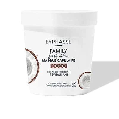 Afbeelding van Revitalising Mask Byphasse Family Fresh Delice Coconut Coloured hair (250 ml)