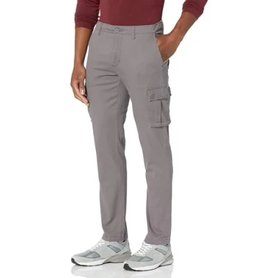 Image de Amazon Essentials Men&#039;s Slim Fit Stretch Cargo Pant (Available in Big &amp; Tall), Dark Grey, 40W x 29L