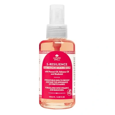 Afbeelding van Nature Spell Striae olie, 100 ml, lichaamsolie, verbetert het uiterlijk van striae, littekens en onregelmatige teint, zonder minerale 100% veganistisch, gemaakt in Groot Brittannië