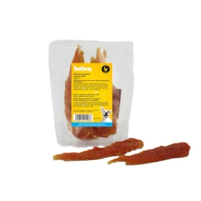 Afbeelding van Boomy Hondensnacks Hondensnoepjes Crispy Chicken Filet 3 x 100g