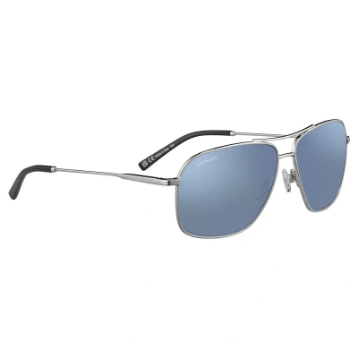 Afbeelding van Serengeti Dorwinn SS578002 Shiny Silver Polarized 555nm Blue