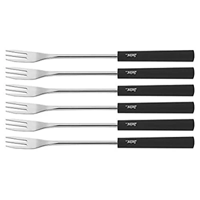 Afbeelding van Spring 2890290606 Basic fonduevorken, zwart, 6 stuks