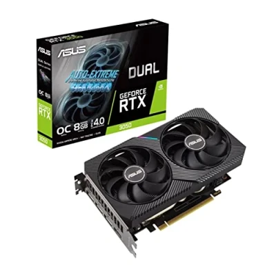 Image de ASUS Dual GeForce RTX 3050 OC Edition Carte graphique GF 8 Go GDDR6 PCIe 4.0 HDMI, 3 x DisplayPort