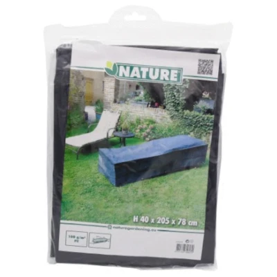 Afbeelding van Nature Beschermhoes Voor Ligbed Tuinmeubelen 40x205x78 cm Grijs