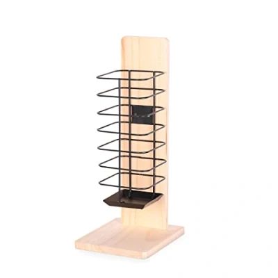 Afbeelding van Knaagdieren Duvoplus Houten hooiruif met zwart metaal 14x18x37CM