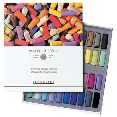 Image de Etui pastels &#039;A l&#039;écu&#039; 40 demi