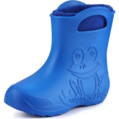 Afbeelding van Ladeheid LA CA FrogWinter Kinder Regenlaarzen Rubber met Binnenschoen EVA Wasbare Blau/Marineblau 32/33