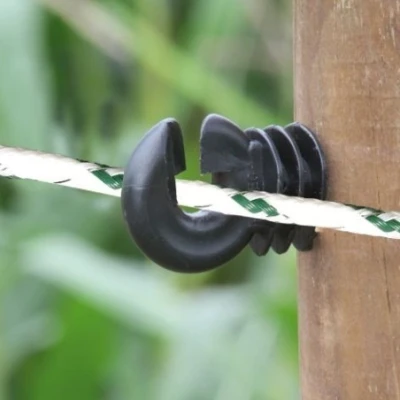 Afbeelding van Afrasteringsdraad gevlochten wit/groen 6mm 200m